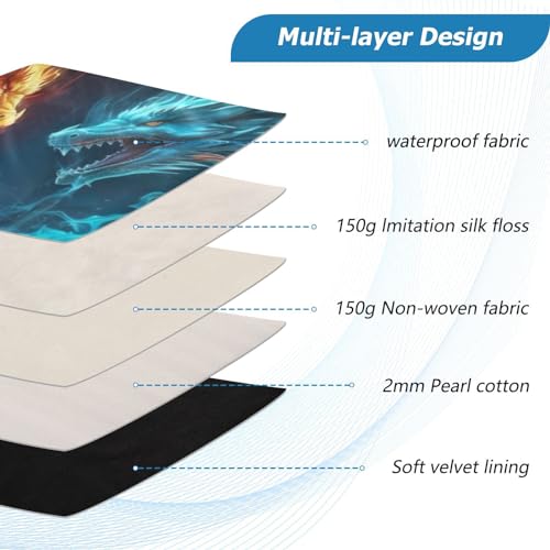 Funda para laptop Two Dragon Fire 13-14 pulg impermeable miniatura 4