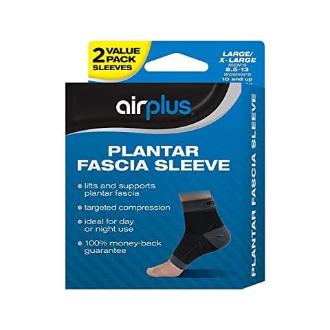 Airplus Plantar Fascia Sleeve, Men's Women's Large / Extra Large, 2 Sleeves (Pack of 2) Cover