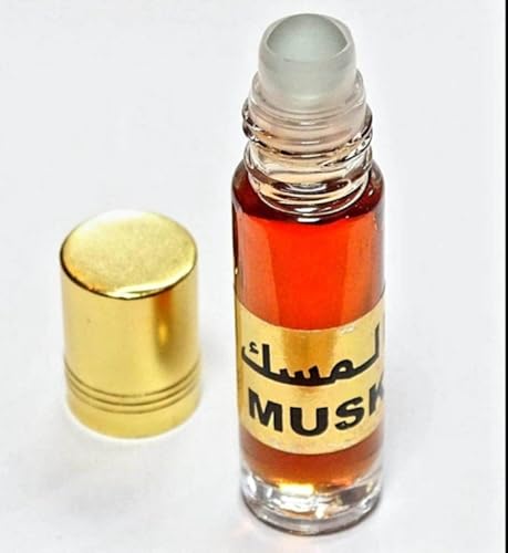 Almizcle Musk Rojo Pakistán Perfume en Aceite Concentrado, Roll-On 6 ml, Fragancia de Larga Duración sin Alcohol