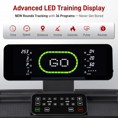Image of Heavy Duty Treadmill for Home, 20 inch Wide Deck, 20-Level Auto Incline | 500 LB Capacity, 4.5 HP, LED Display, Bluetooth Speaker & App