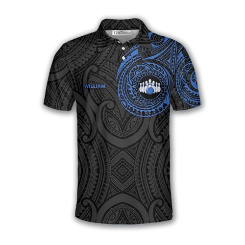Custom Bowling Shirts for Men, Personalized Bowling Jerseys for Team with Name Tribal 24, Sizes S - 5XL