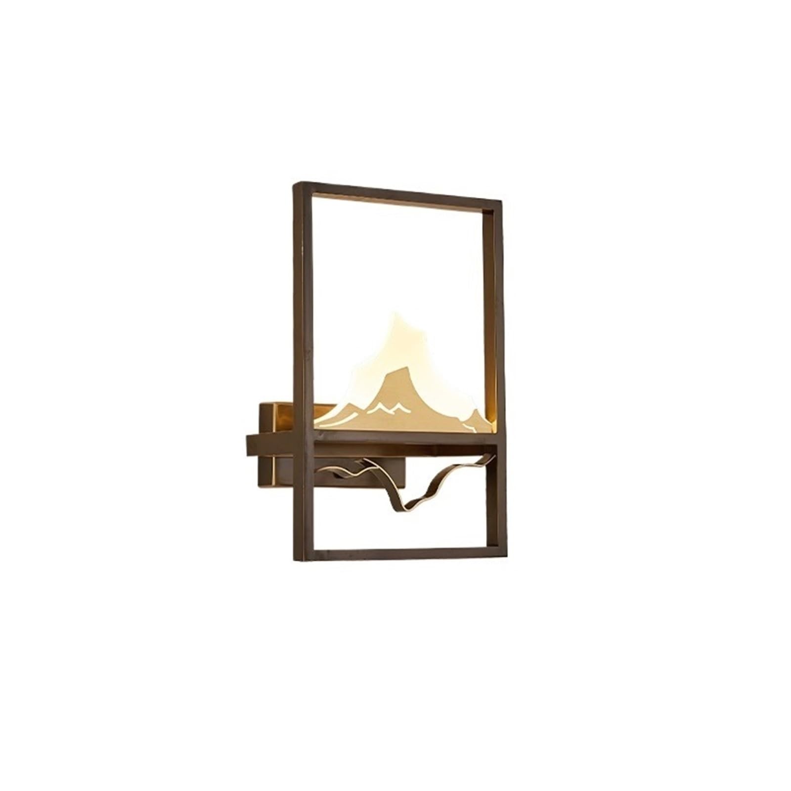ZYYANSHOP Wall lamp Bedroom Retro Simple Creative Decorative Lamp Room Staircase Corridor Full Copper Glass