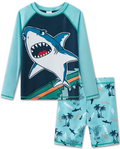 Image of UMELOK Boys' Rash Guard Swim Set