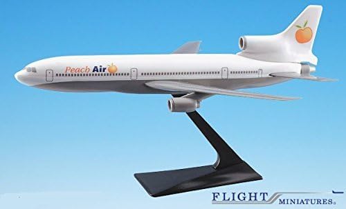 Miniatura 4 de Flight Miniatures Peach Air L-1011 modelo miniatura de avión de plástico Snap Fit 1250 Parte # ALK-10110I-021