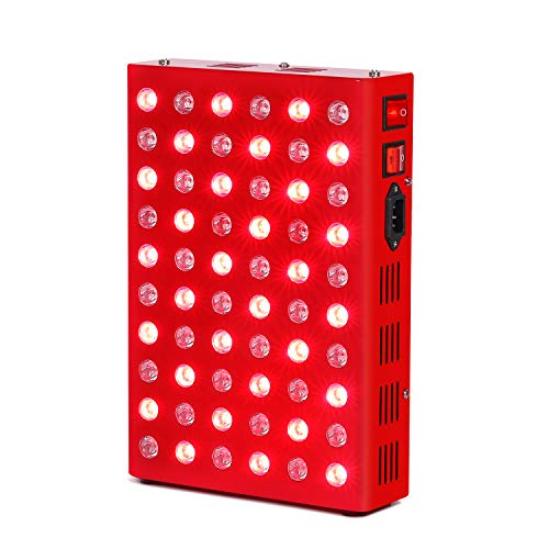 SGROW Red Infrared Light Therapy Lamp 60 LEDs Red 660nm and Near