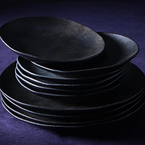 Conjunto C/ 6 Pratos Raso Orgânico Onyx Ø 26,5cm