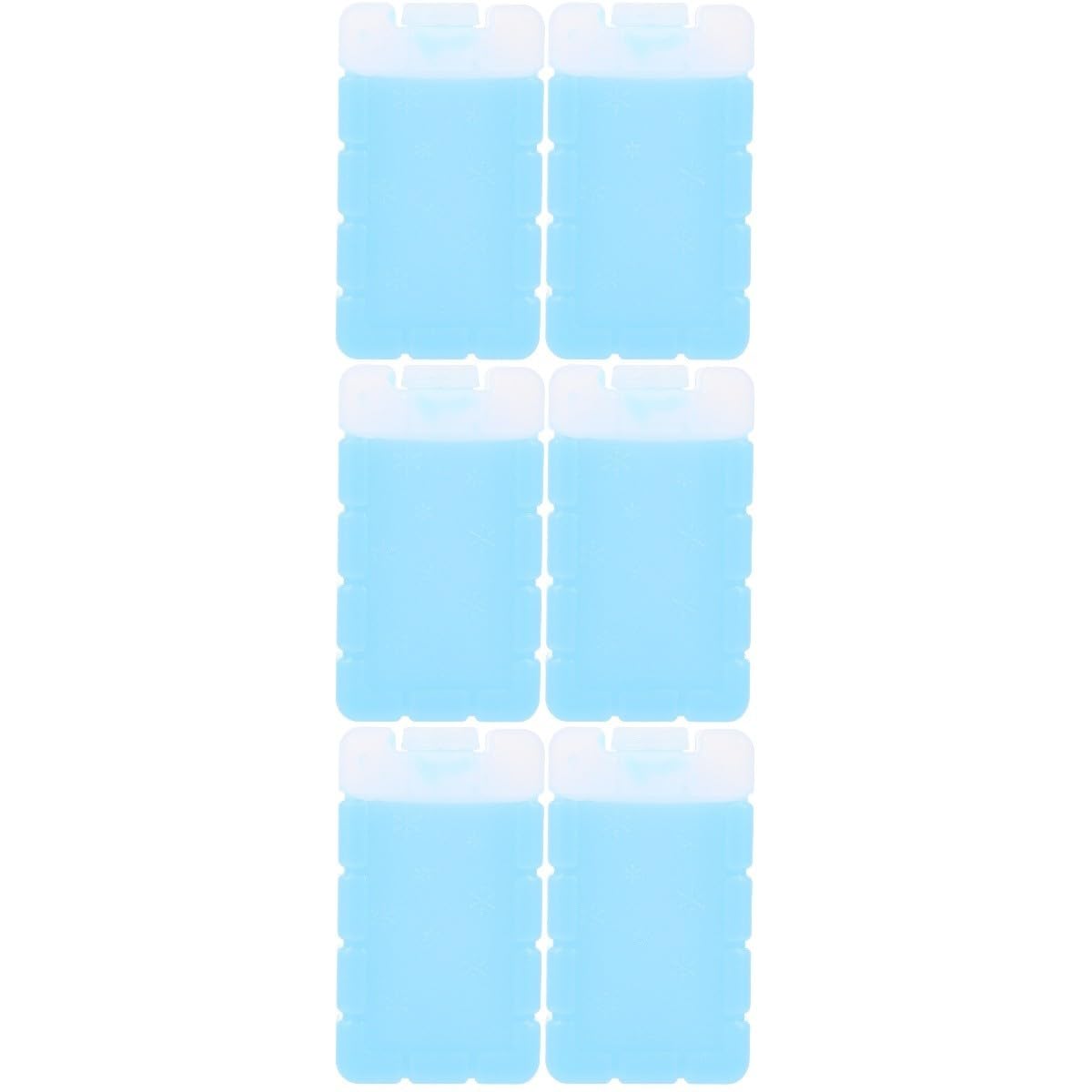 6 Piezas Caja de Hielo Reutilizable de PVC 150ml para Transporte Seguro