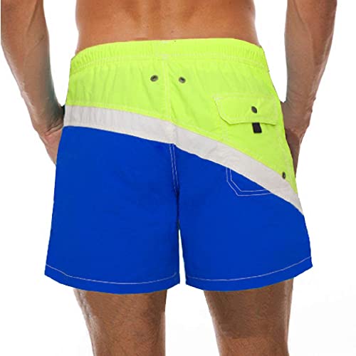 Men's Swim Trunks Quick Dry Athletic Swimwear Shorts with Mesh Lining and Pockets2