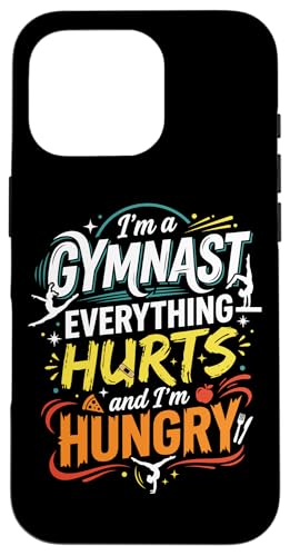 Gymnast Everything Hurts And I'm Hungry �ʔ����̑� �X�}�z�P�[�X iPhone 16 Pro �p