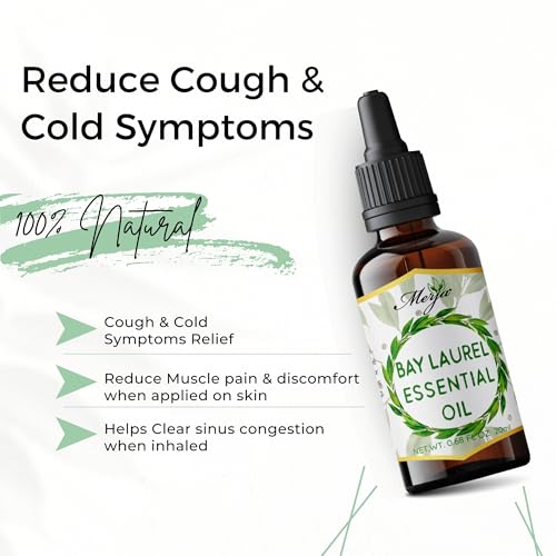 Aceite Esencial Natural de Laurel Merja, 0.68 fl oz, Pack x2 miniatura 3