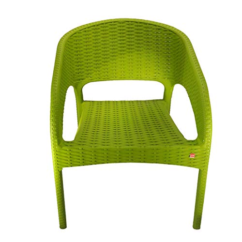 Image of Cello Plastic Kraze Chair Mehendi Green (Set of 4) | Strong and Durable | Easy to Clean | Chair for Living Room, Bed Room, Kitchen, Office Room, Outdoor | 3 Years Warranty