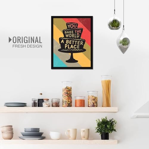 Image of Chaka Chaundh - Kitchen Posters for Wall - Kitchen posters framed - Dining quotes wall frames - Posters for kitchens quotess decor - Food quotes wall hanging.