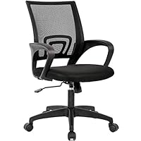 BestOffice Home Office Chair Ergonomic Desk Chair Mid-Back Mesh Computer Chair Lumbar Support Comfortable Executive Adjustable Rolling Swivel Task Chair with Armrests