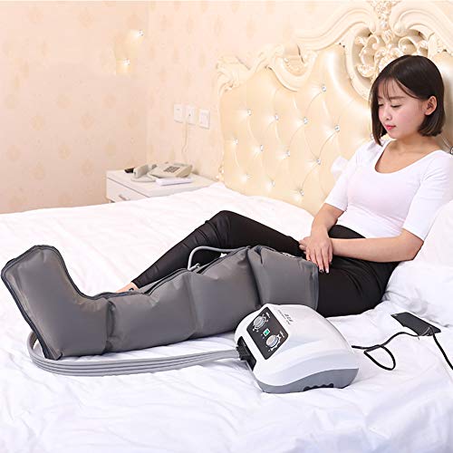 Massaggiatore elettrico per piedi, macchina a compressione d'aria per gambe e braccia con 6 cuscinetti d'aria per massaggio linfatico