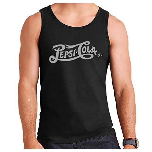 Pepsi Cola 1940s Retro Bright Text Men's Vest