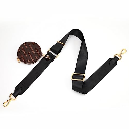 Image of Jiesinlov Black Purse Straps Replacement Crossbody Shoulder for HOBO Handbag Adjustable