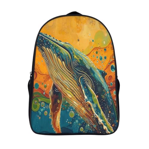 Mochila escolar para niños y estudiantes Whale Mochilas para clases actividades y excursiones
