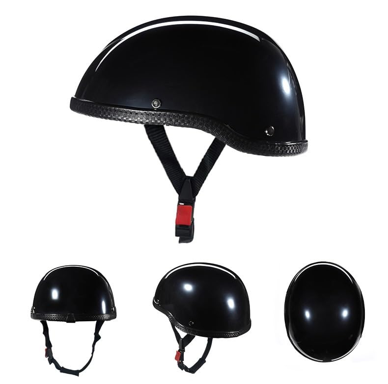 Casco de motocicleta infantil estilo retro 3/4 con acabados vintage de alta resistencia para scooter