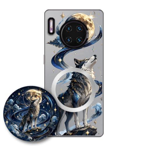JGOYGYI Case for Huawei Mate 30 Pro 5G with Magnetic Detachable Grip Stand