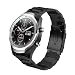 Aimtel Compatible Ticwatch Pro Band/Galaxy Watch (46mm),22mm Stainless Steel Metal Replacement Band Compatible Ticwatch Pro/Samsung Gear S3 Frontier / S3 Classic/Galaxy Watch 46mm(Black)