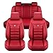 Produktbild LECREA Auto Sitzbezüge Set für BMW F10 E36 E39 E30 X3 E83 E90 E60 X5 E53 F30 E34 X5 E70 2000-2023, Allwetter PU Leder Autositzbezüge, 5 Sitzer Autositzschoner Vorne und Hinten, Wasserdicht, D Red