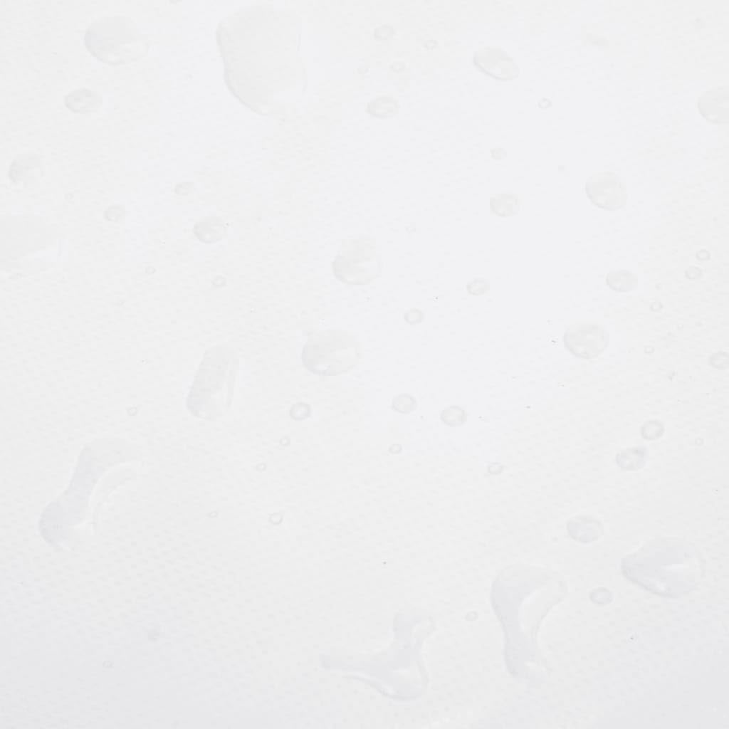 Telone di copertura, bianco, 4 x 6 m, con rivestimento in PVC, 650 g/m², protezione dalle intemperie, per mobili da giardino, legno, rimorchi, auto, barca, terrazza, garage