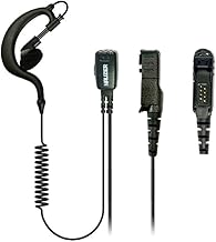 NAUZER Walkie Talkie Earpiece with PTT Mic Microphone Multi Pin Headset Radio Security Compatible with Motorola DP2400 DP2600 XPR3300 XPR3500 Two Way Radio