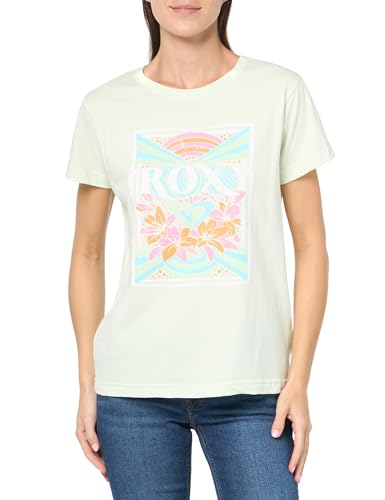 Image of Roxy Womens Boyfriend Crew T-Shirt, Casual Relaxed Fit Crew Neck Tee Short Sleeve Cotton Basic Shirt Everyday Comfort