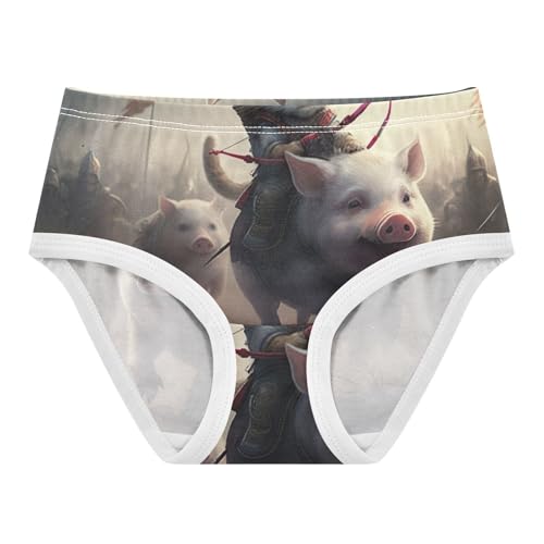 Toddler Underwear Custom 2t Cotton Cute Panties Girl Fun Briefs Kids Undies Pig Cat Scene Cute Kitten