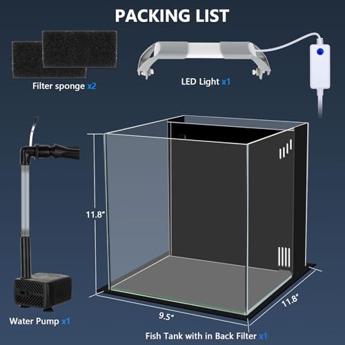 Fishkeeper SUS-FK070-3GALLON 5 Gallon Fish Tank Starter Kit thumb #6
