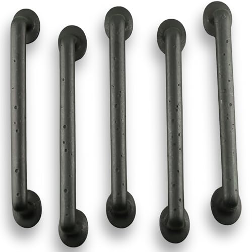 JVJ Hardware Bedrock Rustic Cabinet Pull Set, 5-Piece – 6"