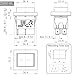 HY12-9-7 Push Button Switch (1-Pack) 20A 125/250V 2HP 4-Pin DPST ON-Off Rocker Switch with Waterproof Cover Replacement for KEDU HY12-9-7 for Table Saw, Motor Control, and Industrial Equipment