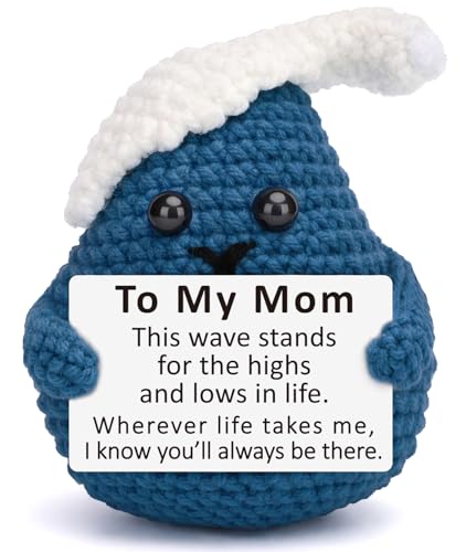 YUEYUQIU Mom Birthday Gifts from Daughter Son, Handmade Crochet Wave, Sentimental Mothers Day...