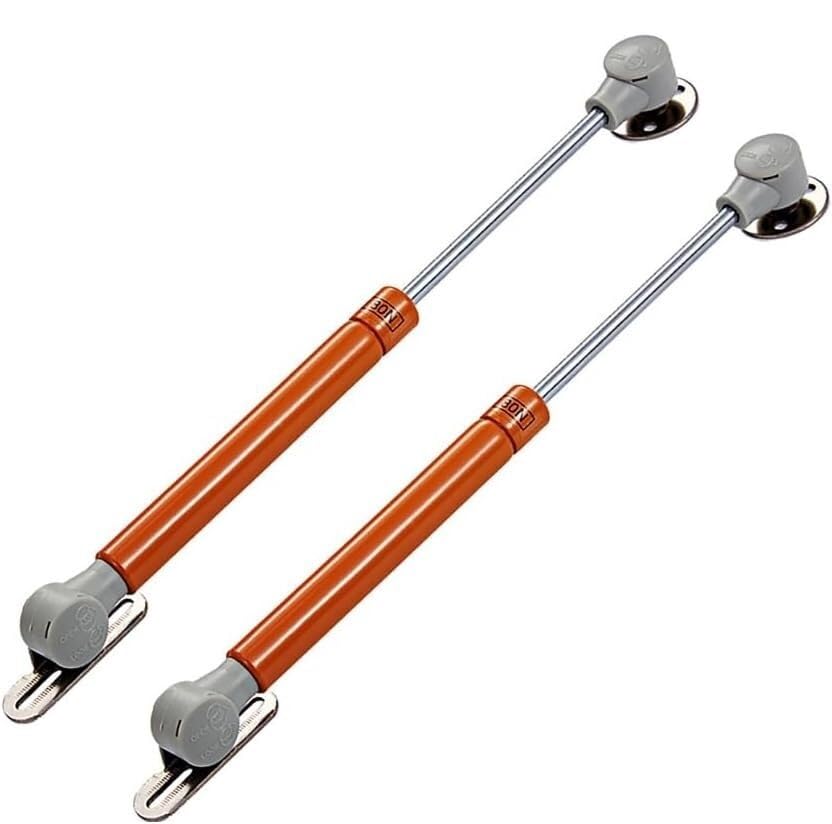 Charnière à piston gaz 2 pièces avec amortisseurs hydrauliques de meuble