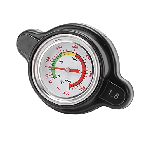 Tappo del radiatore con indicatore di temperatura, coperchio del radiatore per motocicli 1638630001 Pratico antiruggine 1,8 bar ad alta pressione per la riparazione