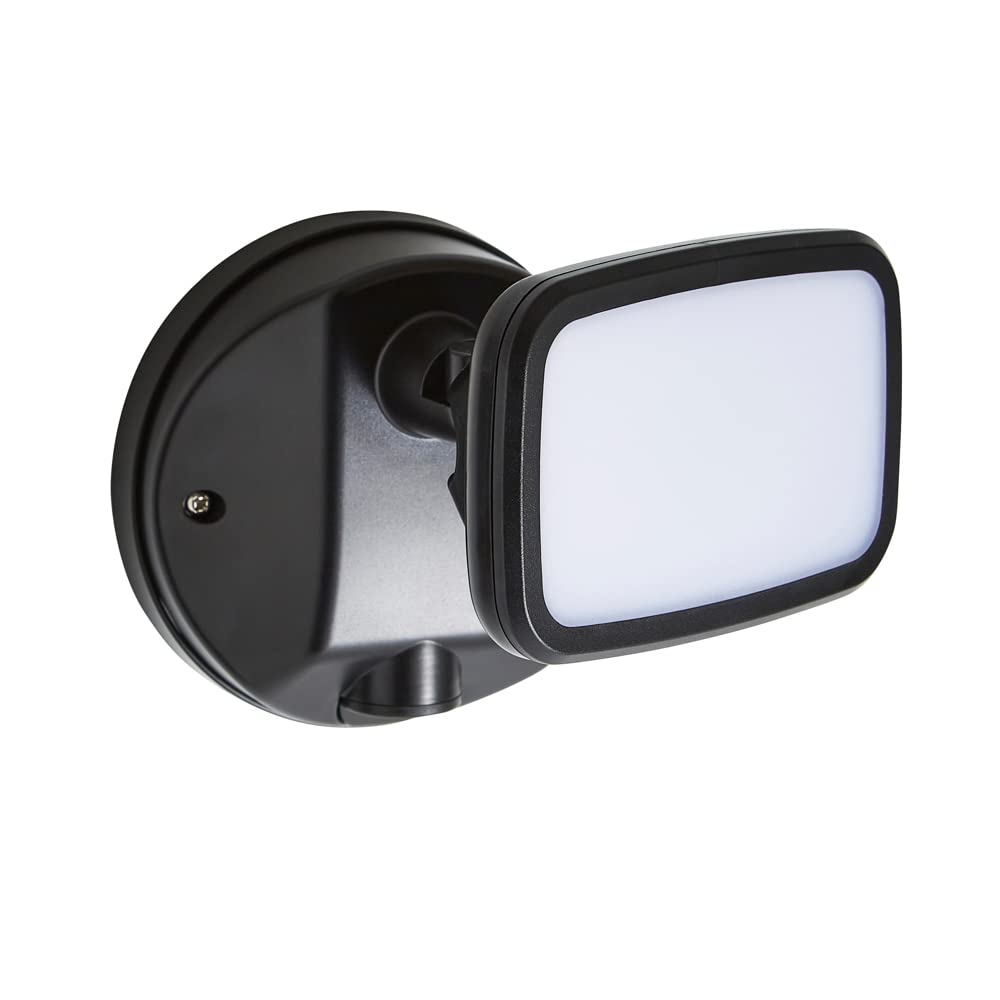 Litecraft Alma Black Outdoor Led Wall Flood Light from B&Q