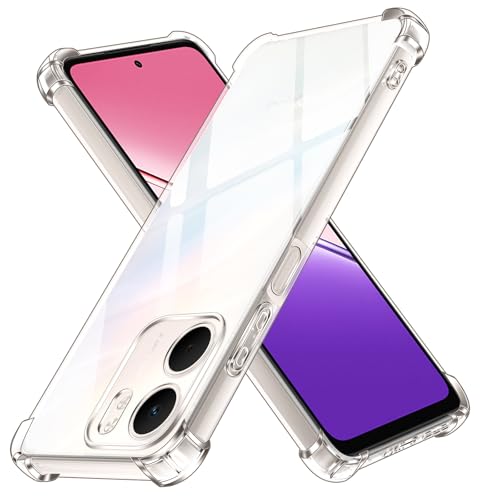 iVoler Cover per Oppo A5x, Custodia Antiurto Anti-Graffio Trasparente per Assorbimento degli Urti con Paraurti in TPU Morbido, Sottile Morbida in Silicone TPU Case