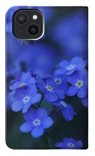 Étui cuir iPhone 15 Plus Forget me Not pour vos déplacements urbains - 2