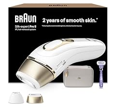 Braun IPL Silk-Expert Pro 5, at Home Hair Removal, Alternative for Laser Hair Removal, Includes Pouch, Venus Razor, Precisi…