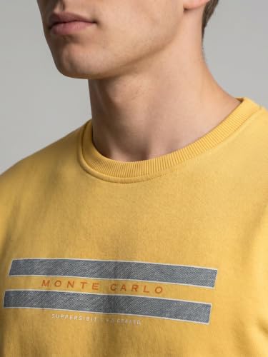 Image of Monte Carlo Mens Regular Fit Full Sleeve Round Neck Solid Winter Sweatshirt