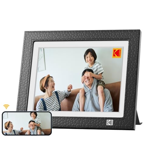 KODAK デジタルフォトフレーム HDPF-978 Amazon | KODAK 革風 デジタルフォトフレーム 9.7インチ Wifi 2K画質