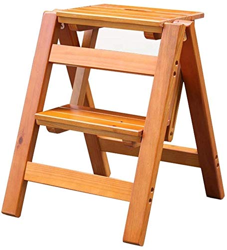 Chaise escabeau pliant en bois pour organiser votre cuisine et salle de bains