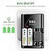 EBL Rechargeable AA Batteries 4 Pack, Precharged Double A Battery 2800mAh and AA AAA Battery Charger with Foldable Wall Plug