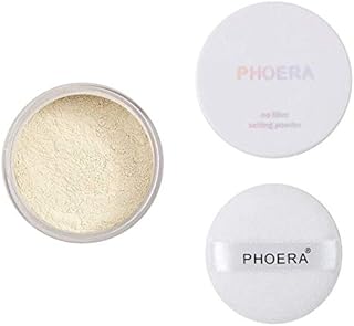 ABRUS - Translucent Makeup Setting Matte Face Powder + Setting Powder Puff, Long Lasting Translucent Setting Powder Lightweight Foundation Make Up Fixer (101 Translucent)