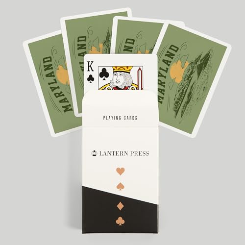 Lantern Press Maryland, Baraja de 52 cartas Póker miniatura 6