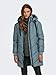JACQUELINE de YONG JDY Damen Steppjacke JDYSkylar Padded gesteppter Parka mit Kapuze 15207784 Stormy Weather/Black S