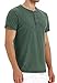 NITAGUT Mens Fashion Casual Front Placket Basic Short Sleeve Henley T-Shirts (L, 00 Green)
