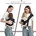 MISSWISDOM Toddler Sling Carrier, Toddler Carrier Sling, Baby Carriers Hip Carriers with Backrest, Lightweight Travel-Friendly Baby Slings Carriers, Black