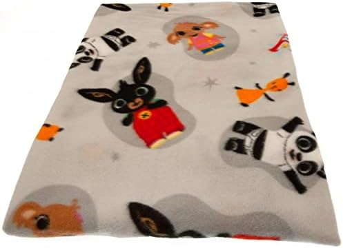 Bing Bunny Hoppity Voosh Fleece Blanket - Official Bing Bed Throw - 100 x 150cm