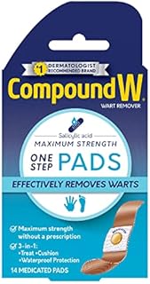 Compound W Wart Remover Maximum Strength One Step Pads, 14 Medicated Pads